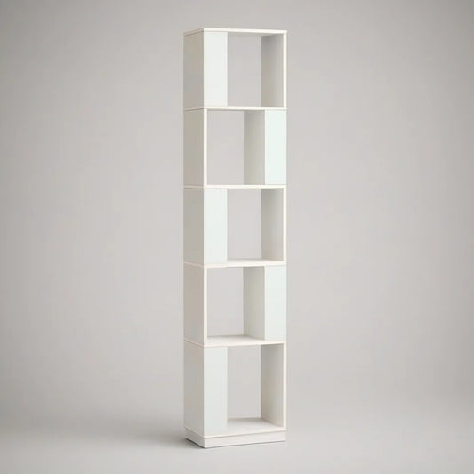 Estante Vertical Branca 30 x 30 x 180 cm com 5 Compartimentos Abertos